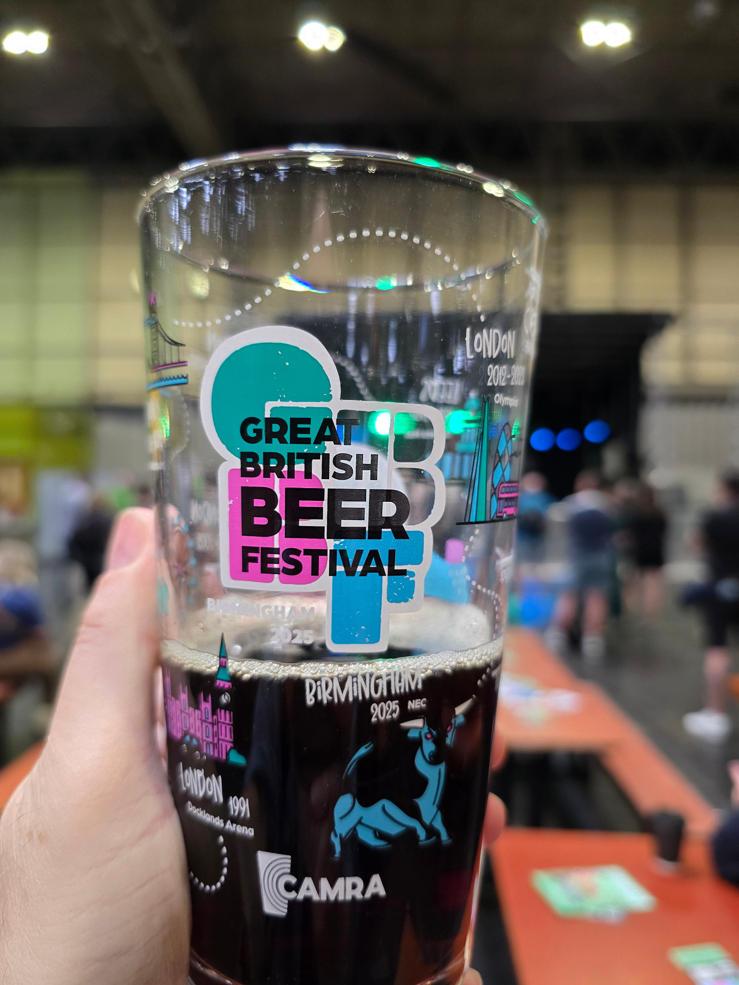 A Great British Beer Festival beer glass Beer glass